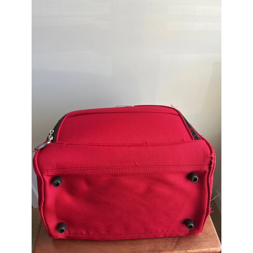 Delsey Red Duffel Bag Unisex